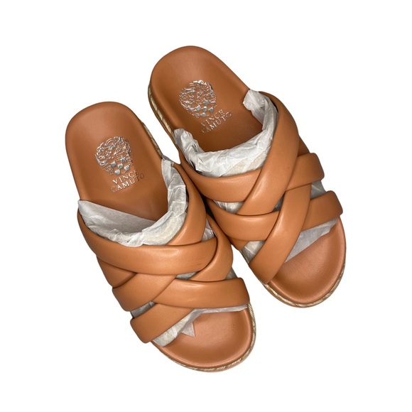 Vince Camuto Chavelle Braided Brown Sandals - Picture 3 of 7